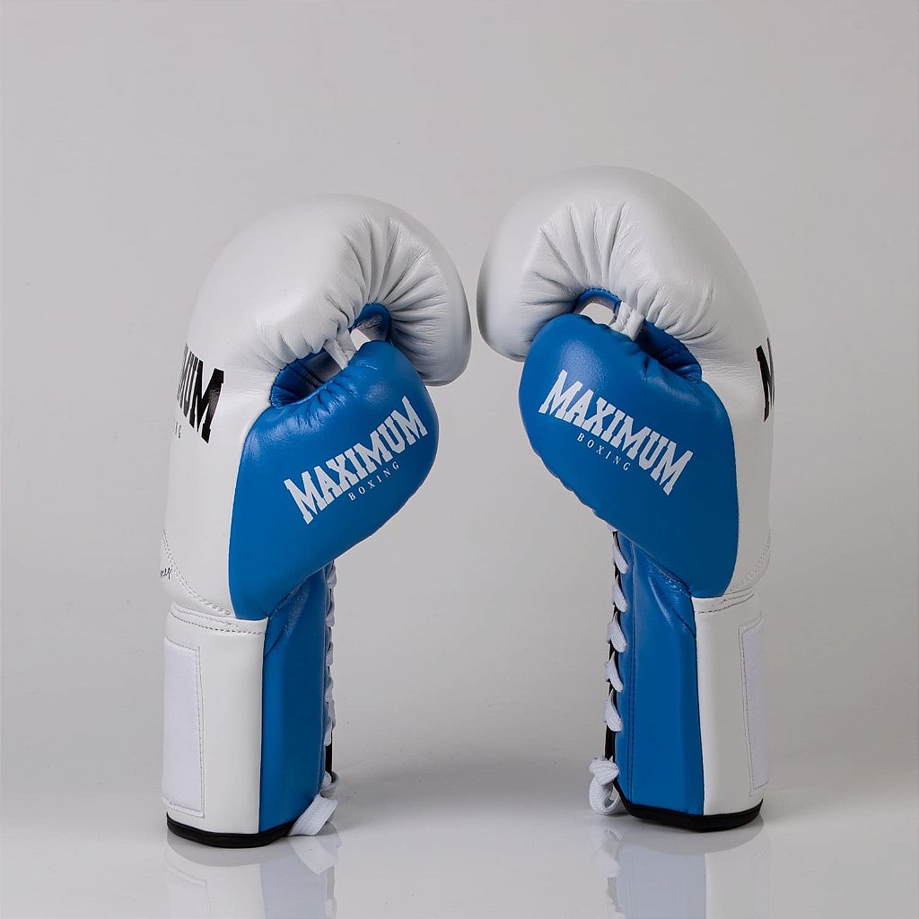Luva de Boxe e Muay Thai Maximum Pro Series Cadarço - Azul