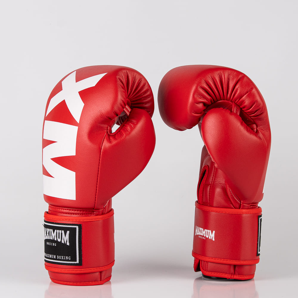 Luva de Boxe e Muay Thai MXM - Cor Vermelho Power Face