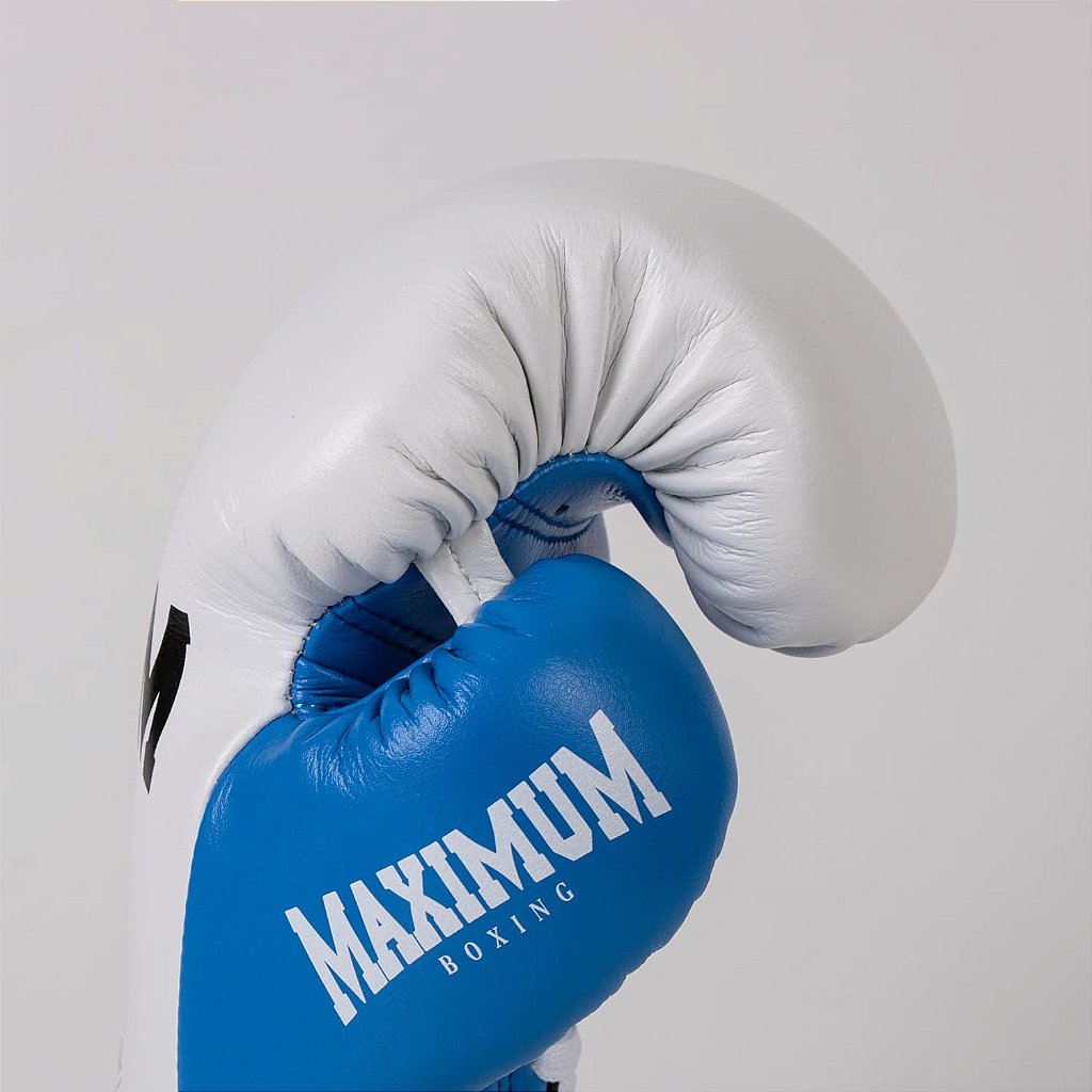 Luva de Boxe e Muay Thai Maximum Pro Series Cadarço - Azul