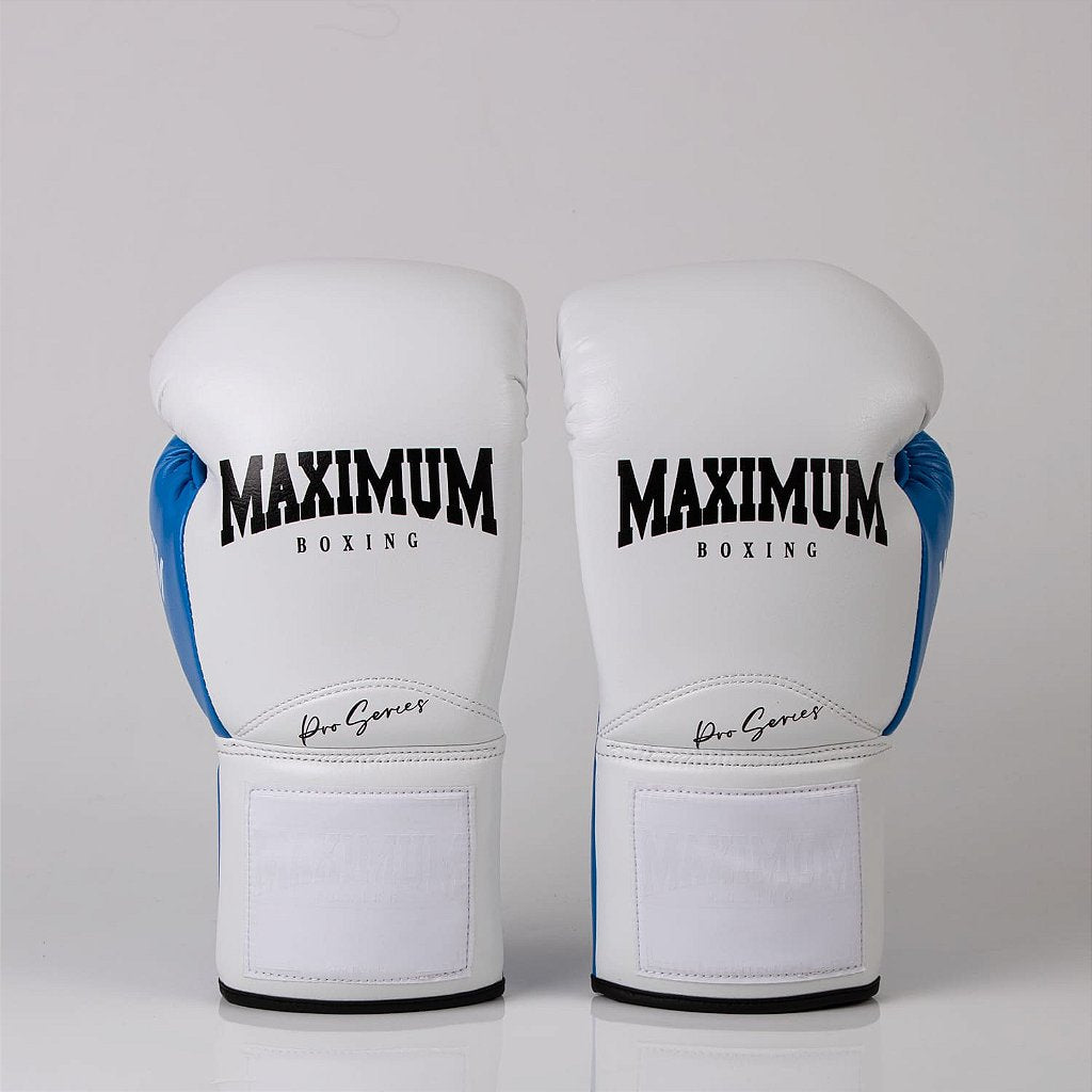 Luva de Boxe e Muay Thai Maximum Pro Series Cadarço - Azul