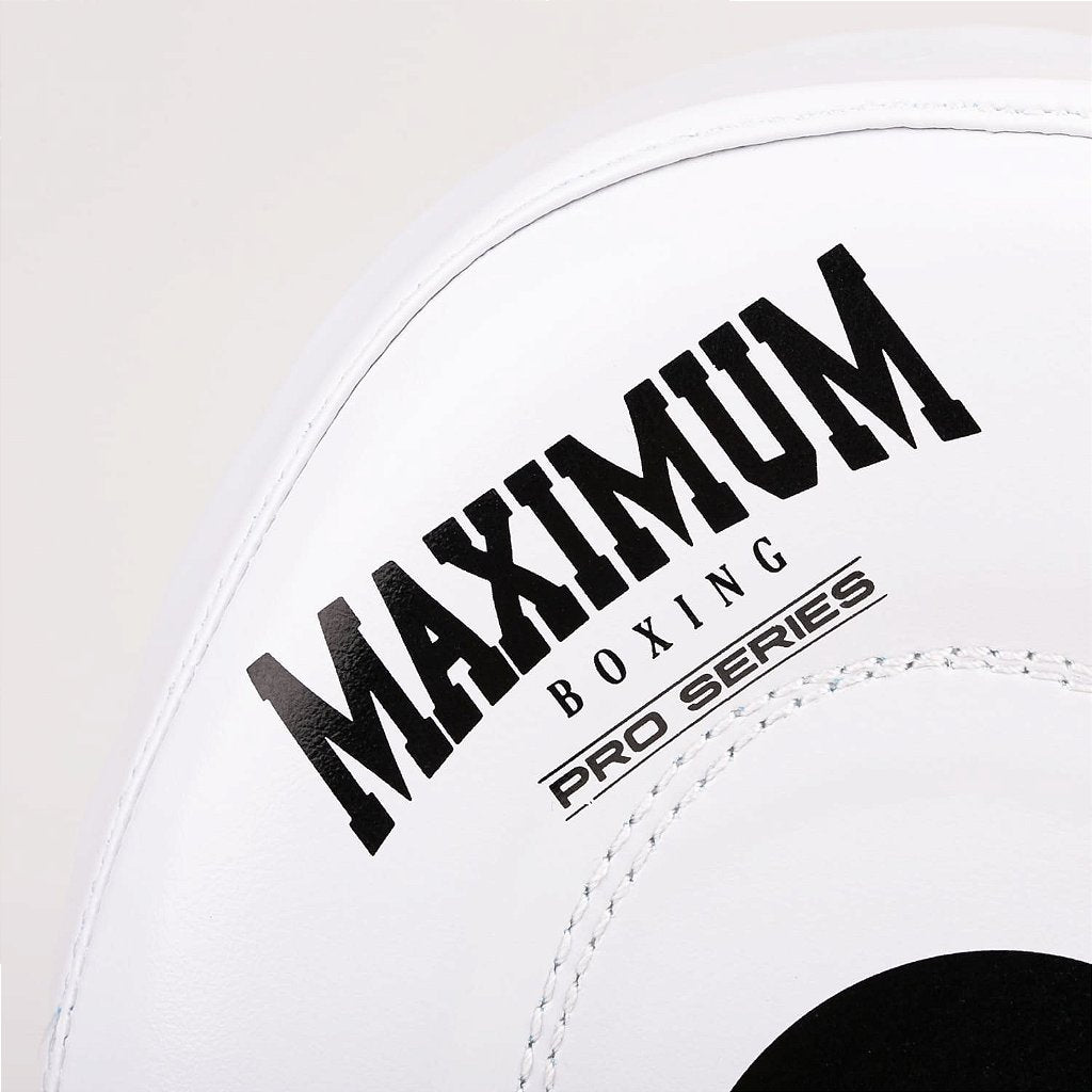 Manopla de Foco Boxe Maximum Profissional Branca - PAR