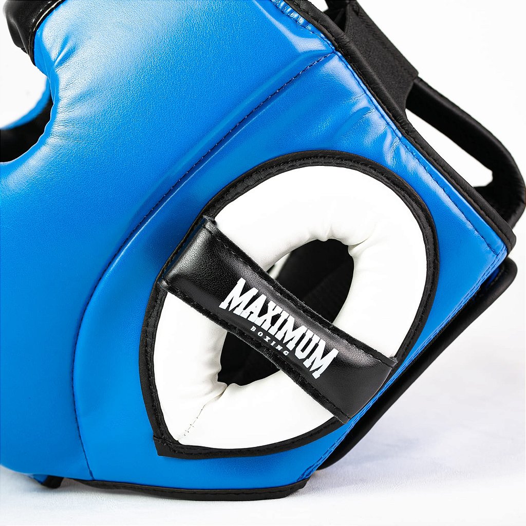 Capacete de Boxe e Muay Thai Azul - Maximum