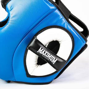 Capacete de Boxe e Muay Thai Azul - Maximum