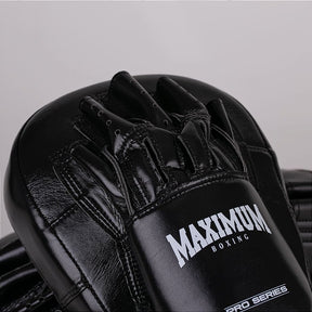 Manopla de Foco Longa Boxe e Muay Thai Maximum Profissional - Cor Preta
