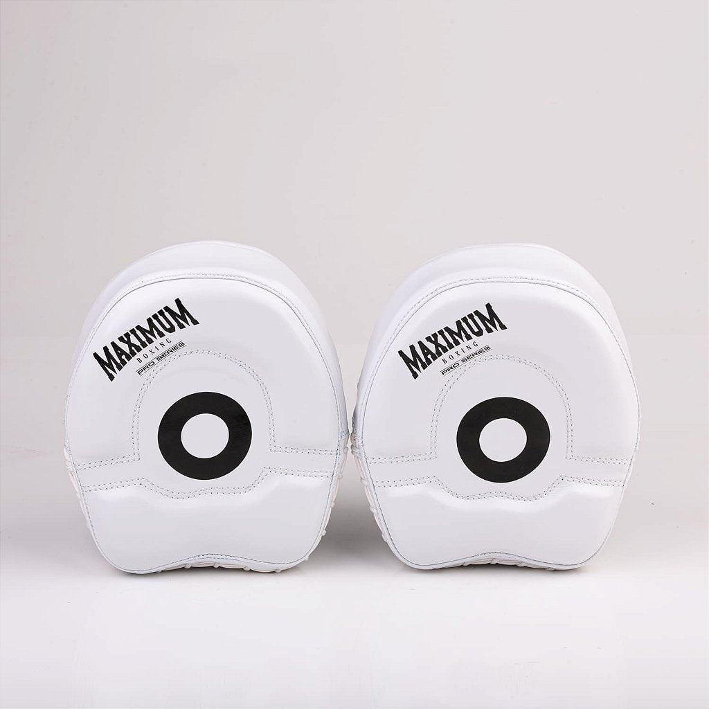 Manopla de Foco Boxe Maximum Profissional Branca - PAR
