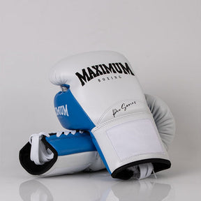 Luva de Boxe e Muay Thai Maximum Pro Series Cadarço - Azul