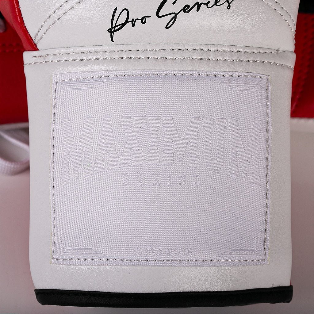 Luva de Boxe e Muay Thai Maximum Pro Series Cadarço - Vermelha