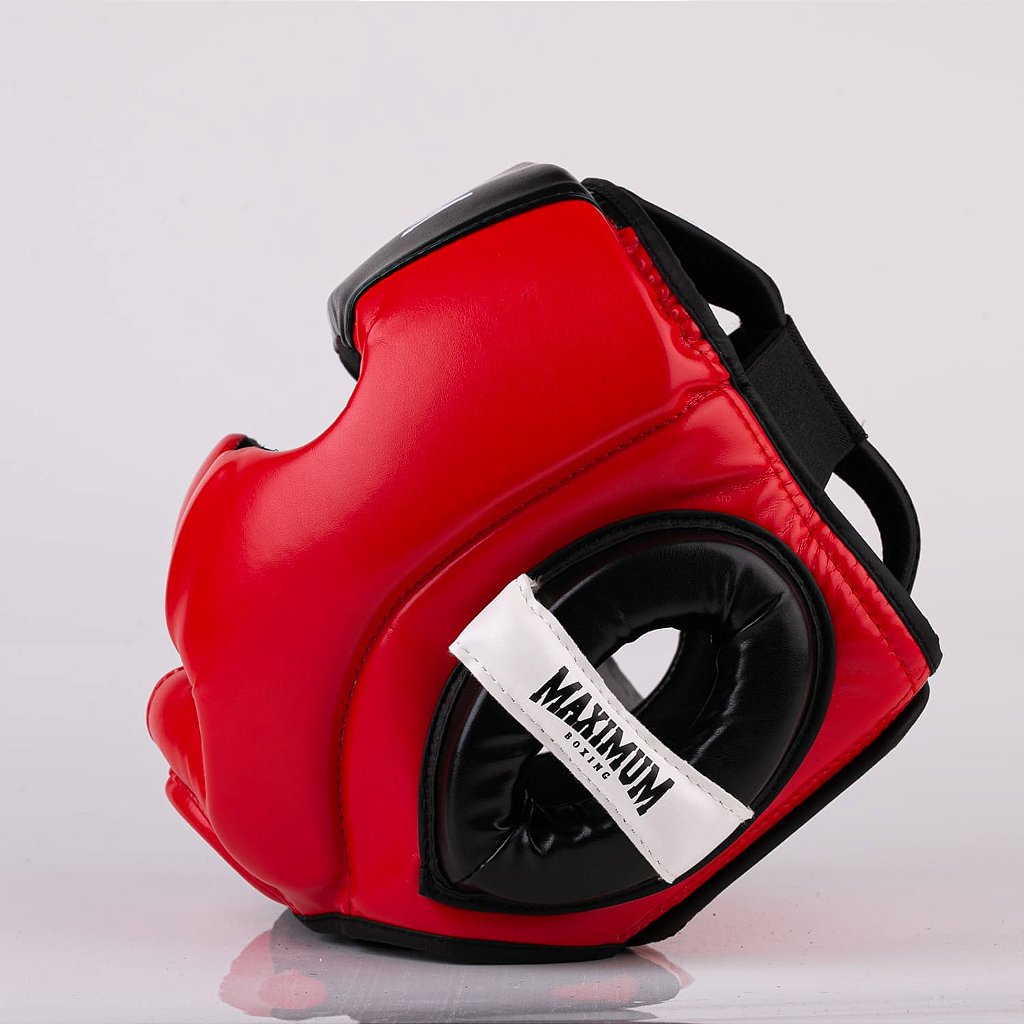 Capacete de Boxe e Muay Thai Vermelho - Vermelho