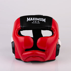 Capacete de Boxe e Muay Thai Vermelho - Vermelho