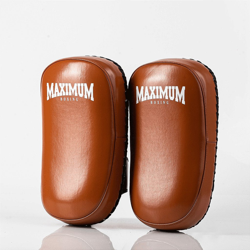 Aparador de Chute Thai Pad Muay Thai e Kickboxing Marrom - Par