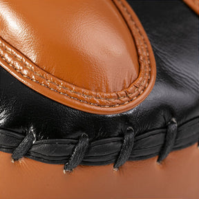 Aparador de Chute e Soco Thai Pad Muay Thai Marrom e Preto - Par