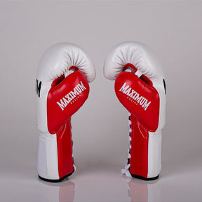 Luva de Boxe e Muay Thai Maximum Pro Series Cadarço - Vermelha
