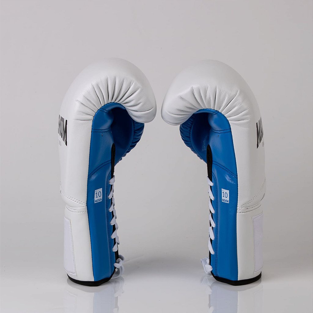 Luva de Boxe e Muay Thai Maximum Pro Series Cadarço - Azul