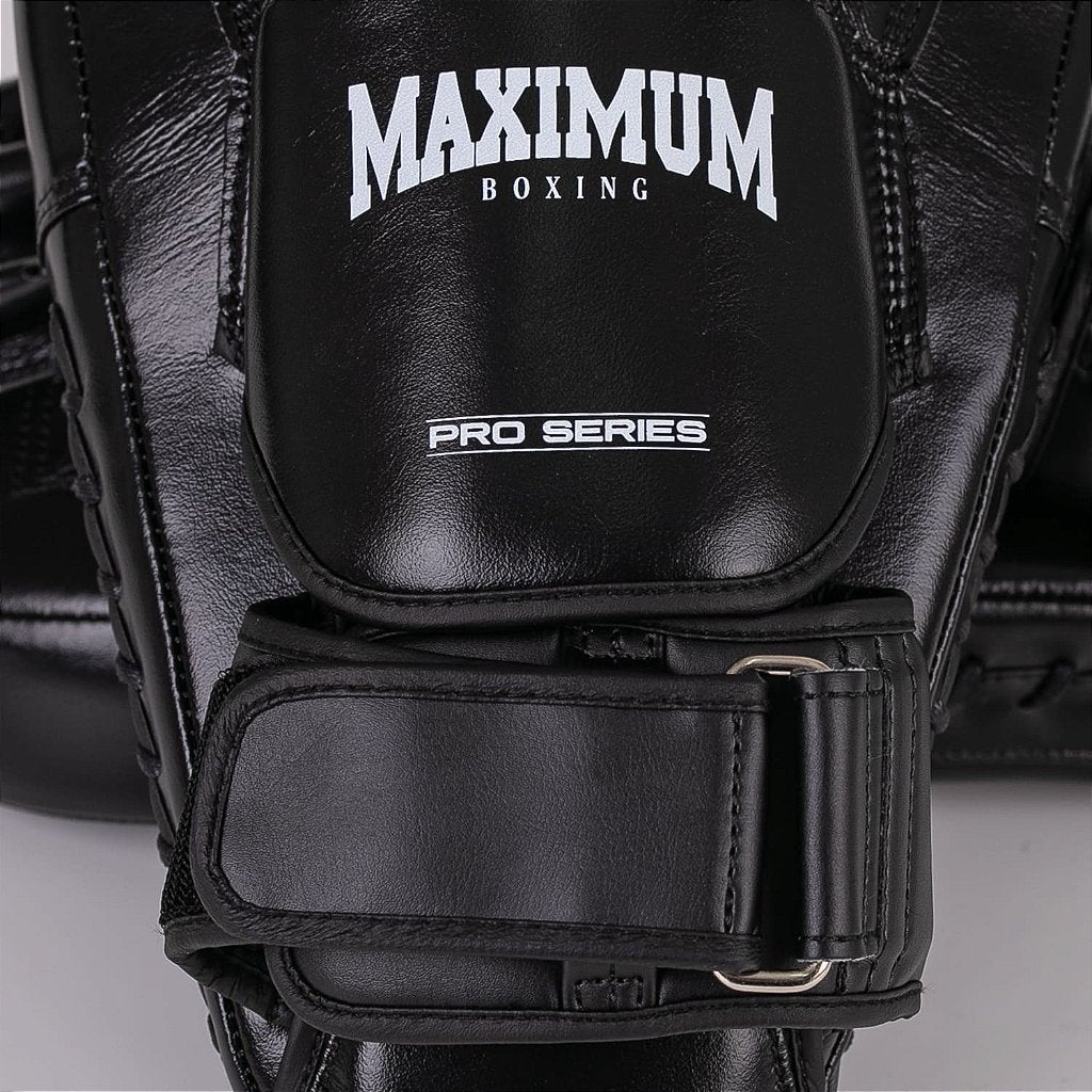 Manopla de Foco Longa Boxe e Muay Thai Maximum Profissional - Cor Preta