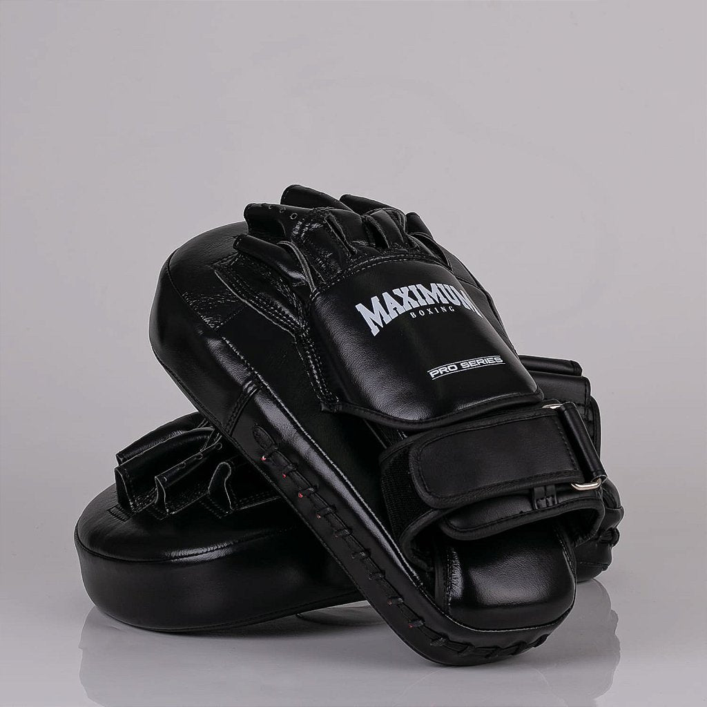 Manopla de Foco Longa Boxe e Muay Thai Maximum Profissional - Cor Preta