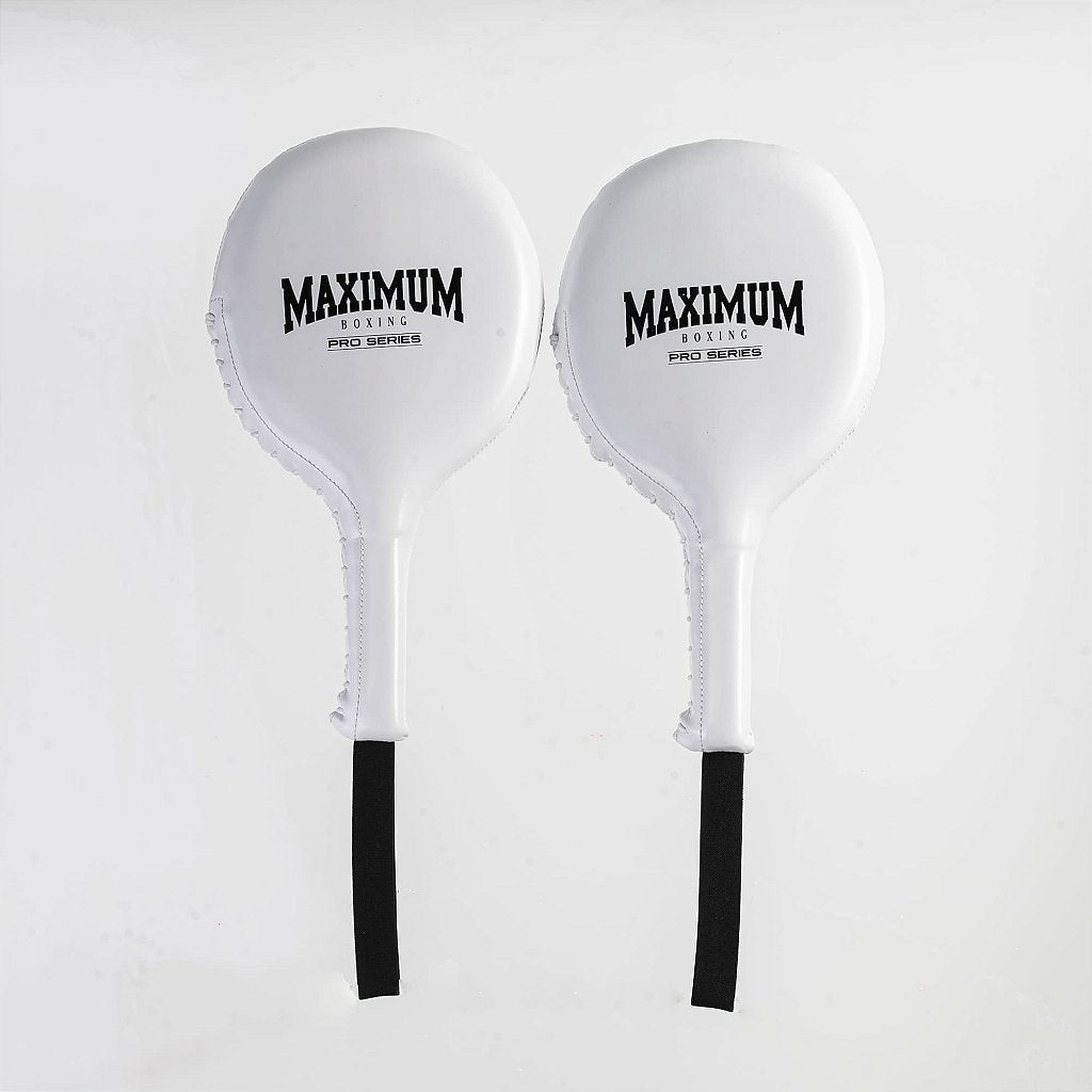 Raquete de Soco e Chute Maximum Branca - Par