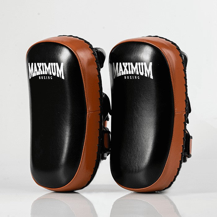 Aparador de Chute e Soco Thai Pad Muay Thai Marrom e Preto - Par