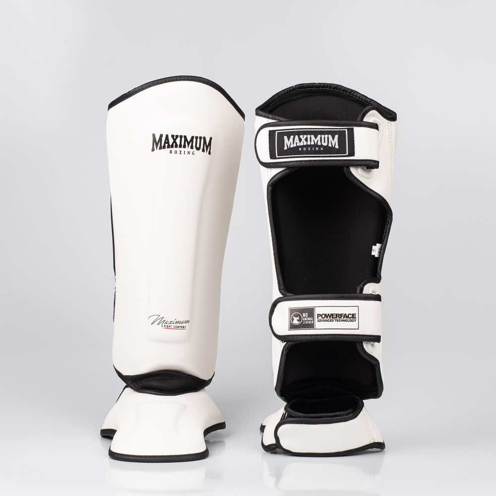 Kit Muay Thai Luva Classic Iniciante e Caneleira White