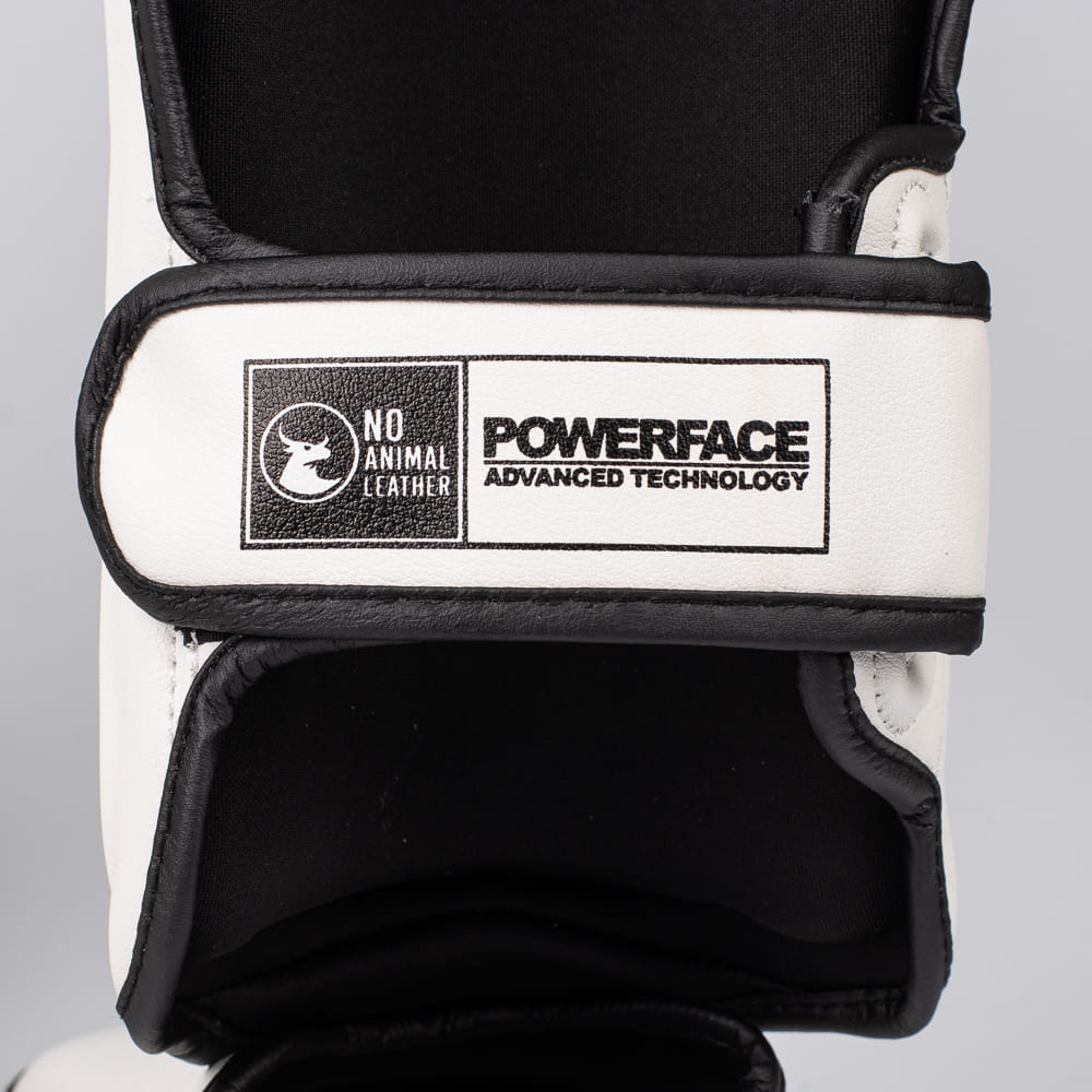 Caneleira de Muay Thai e Kickboxing Maximum  Classic White/Black - PAR