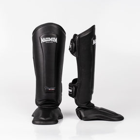 Caneleira De Muay Thai e Kickboxing Maximum Classic Black - PAR