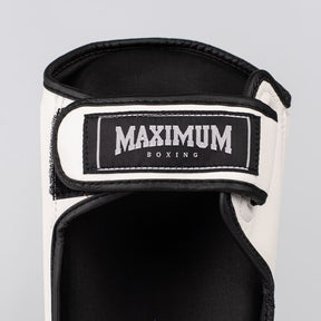 Caneleira de Muay Thai e Kickboxing Maximum  Classic  Pink/White - PAR