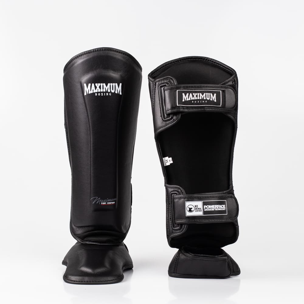Caneleira De Muay Thai e Kickboxing Maximum Classic Black - PAR
