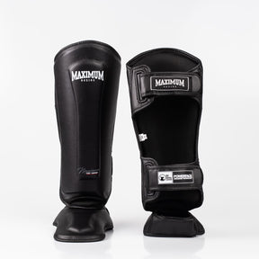 Caneleira De Muay Thai e Kickboxing Maximum Classic Black - PAR