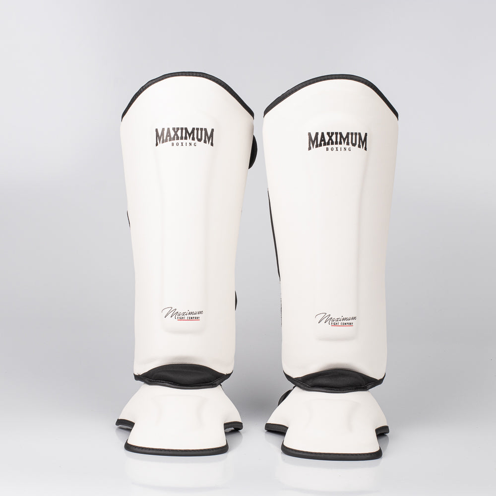 Kit Muay Thai Luva Classic Iniciante e Caneleira White