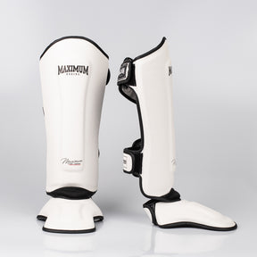 Kit Muay Thai Luva Classic Iniciante e Caneleira White