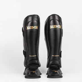 Caneleira De Muay Thai e Kickboxing Profissional Black - Par