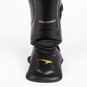 Caneleira De Muay Thai e Kickboxing Profissional Black - Par