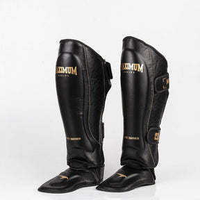 Caneleira De Muay Thai e Kickboxing Profissional Black - Par