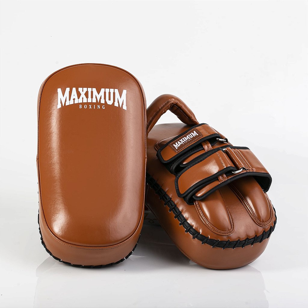 Aparador de Chute Thai Pad Muay Thai e Kickboxing Marrom - Par