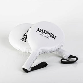Raquete de Soco e Chute Maximum Branca - Par