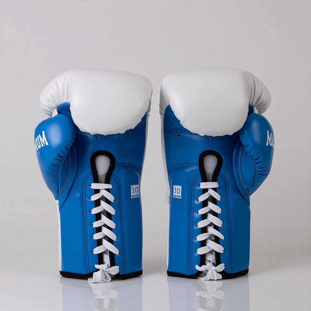 Luva de Boxe e Muay Thai Maximum Pro Series Cadarço - Azul