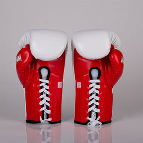 Luva de Boxe e Muay Thai Maximum Pro Series Cadarço - Vermelha