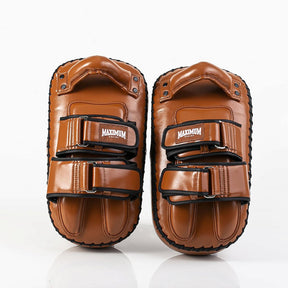 Aparador de Chute Thai Pad Muay Thai e Kickboxing Marrom - Par