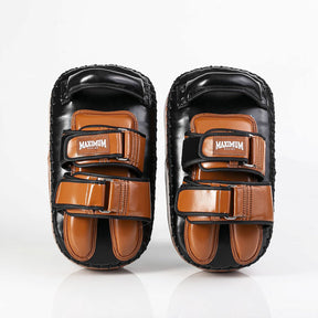 Aparador de Chute e Soco Thai Pad Muay Thai Marrom e Preto - Par