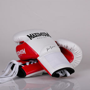 Luva de Boxe e Muay Thai Maximum Pro Series Cadarço - Vermelha
