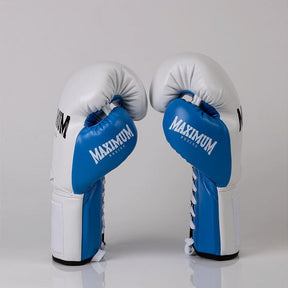 Luva de Boxe e Muay Thai Maximum Pro Series Cadarço - Azul