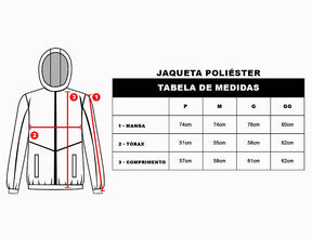 Jaqueta Fitness Poliester Cinza