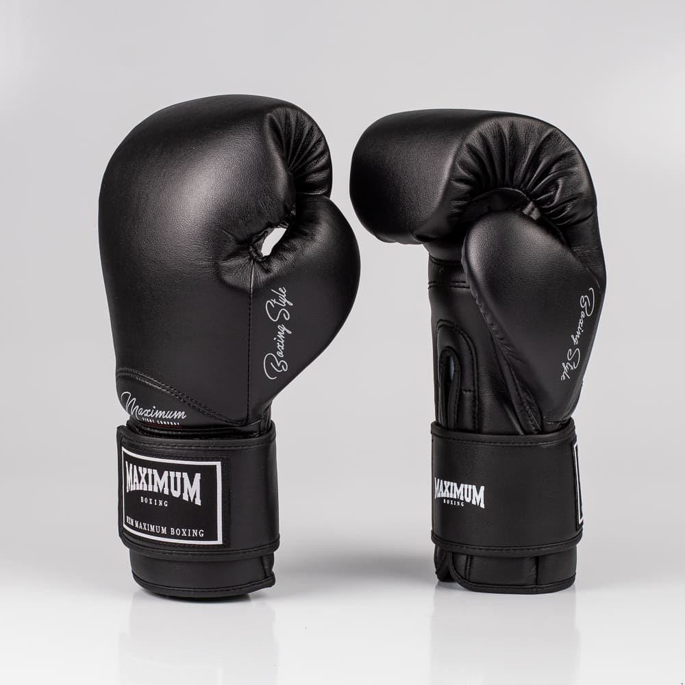 Luva de Boxe e Muay Thai Maximum Classic Black Power Face