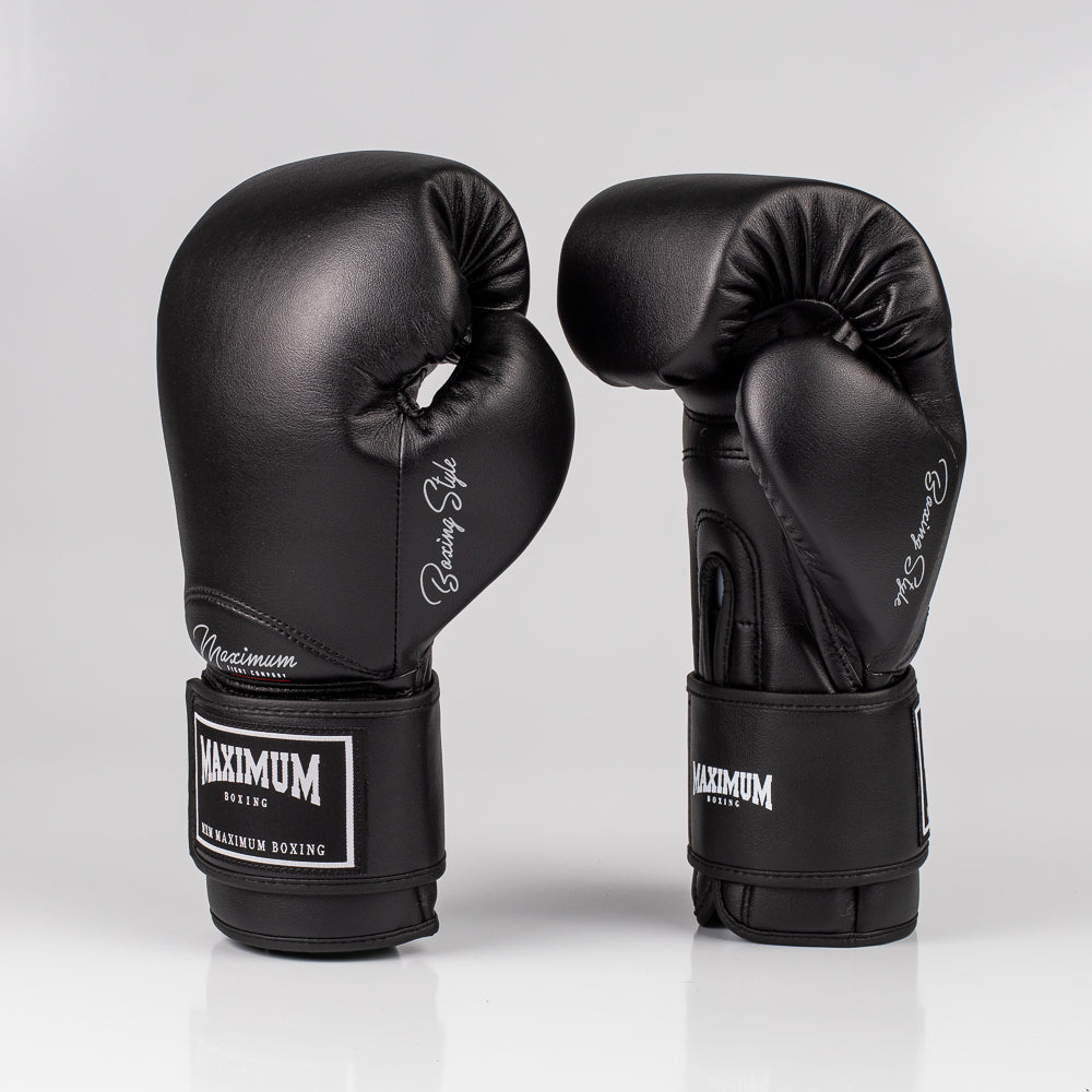 Kit Muay Thai Black Luva de Boxe  e Caneleira de Muay Thai
