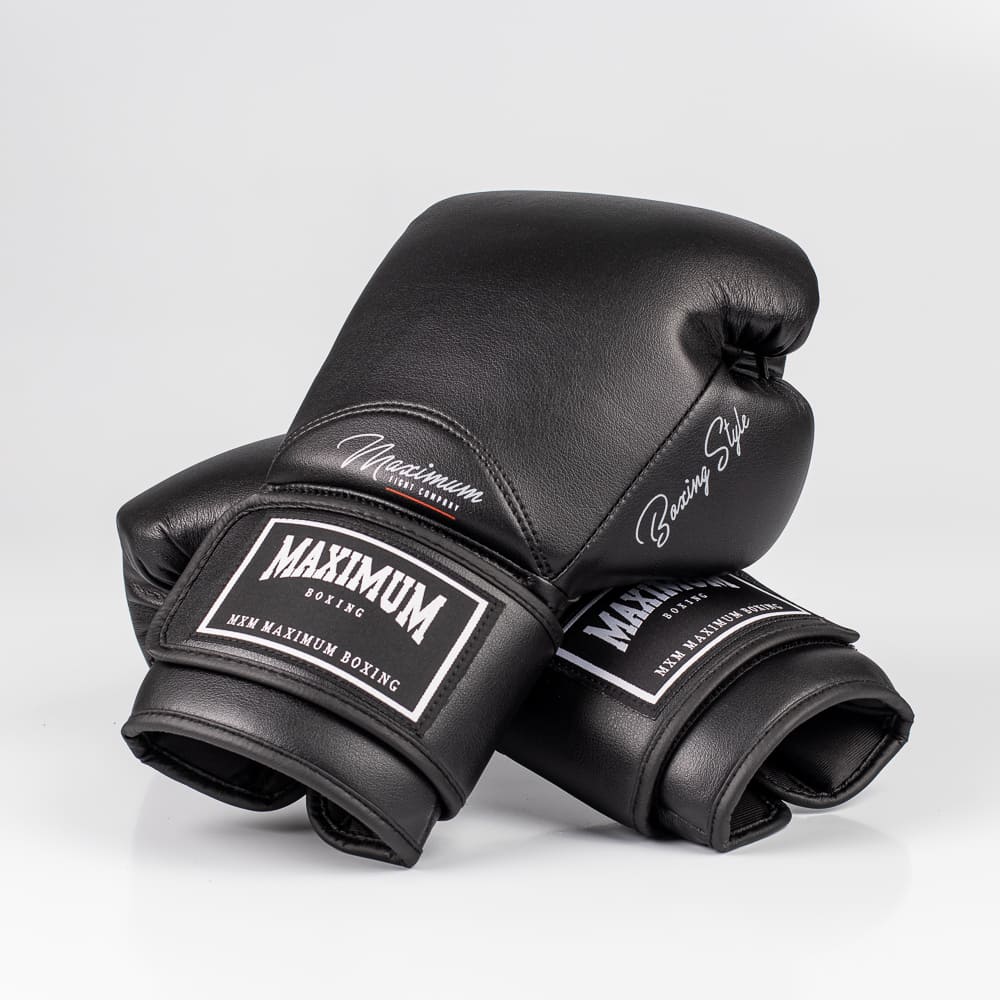 Luva de Boxe e Muay Thai Maximum Classic Black Power Face