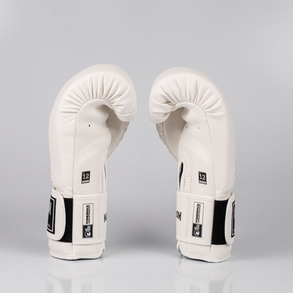 Kit Muay Thai Luva Classic Iniciante e Caneleira White