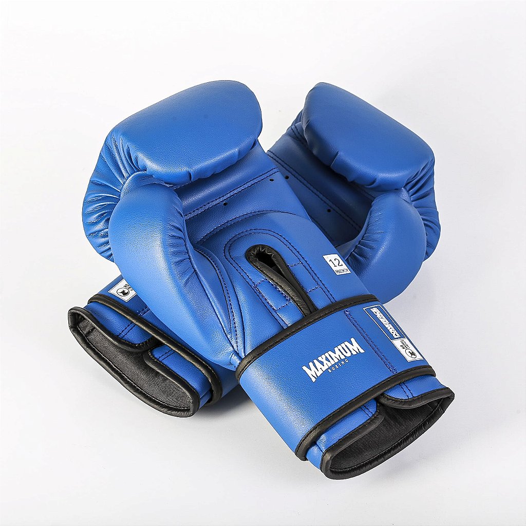 Luva de Boxe e Muay Thai MXM - Cor Azul Power Face