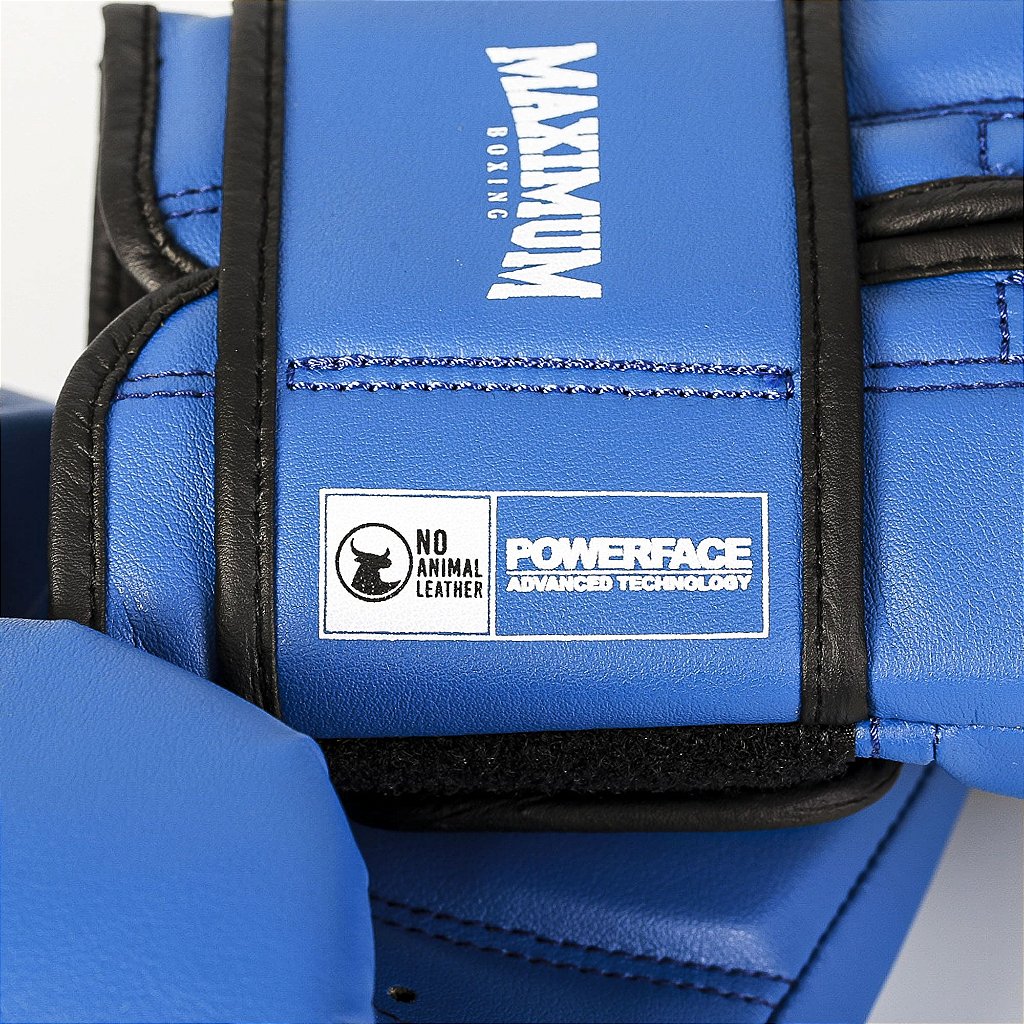 Luva de Boxe e Muay Thai MXM - Cor Azul Power Face