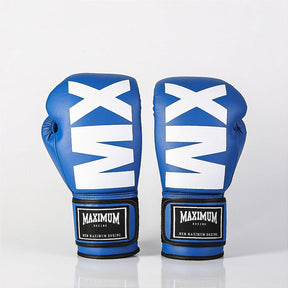 Luva de Boxe e Muay Thai MXM - Cor Azul Power Face