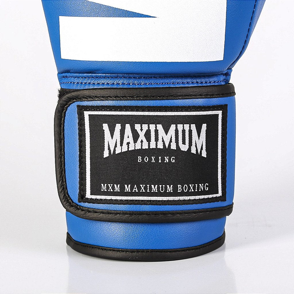 Luva de Boxe e Muay Thai MXM - Cor Azul Power Face