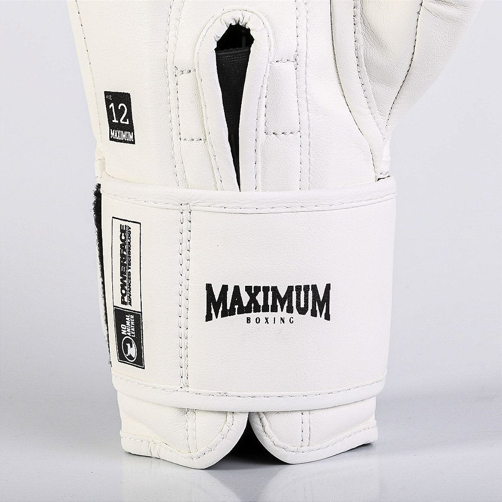 Luva de Boxe e Muay Thai MXM Inverse - Cor White/Black - Power Face